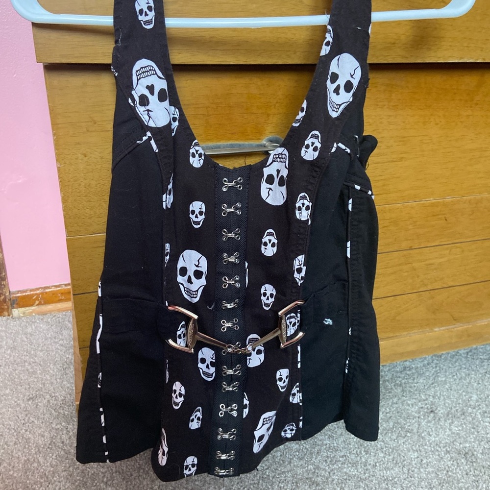 Tripp nyc/royal bones skull corset